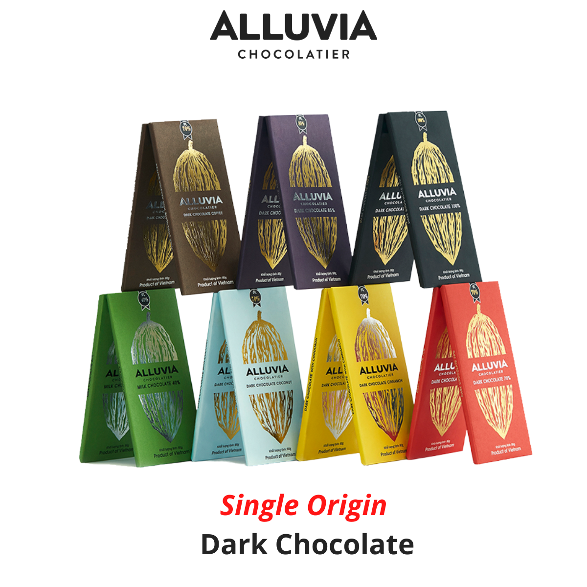 SÔCÔLA ĐEN 100% ALLUVIA NGUYÊN CHẤT KHÔNG ĐƯỜNG | EXTREME DARK CHOCOLATE 100% NO SUGAR