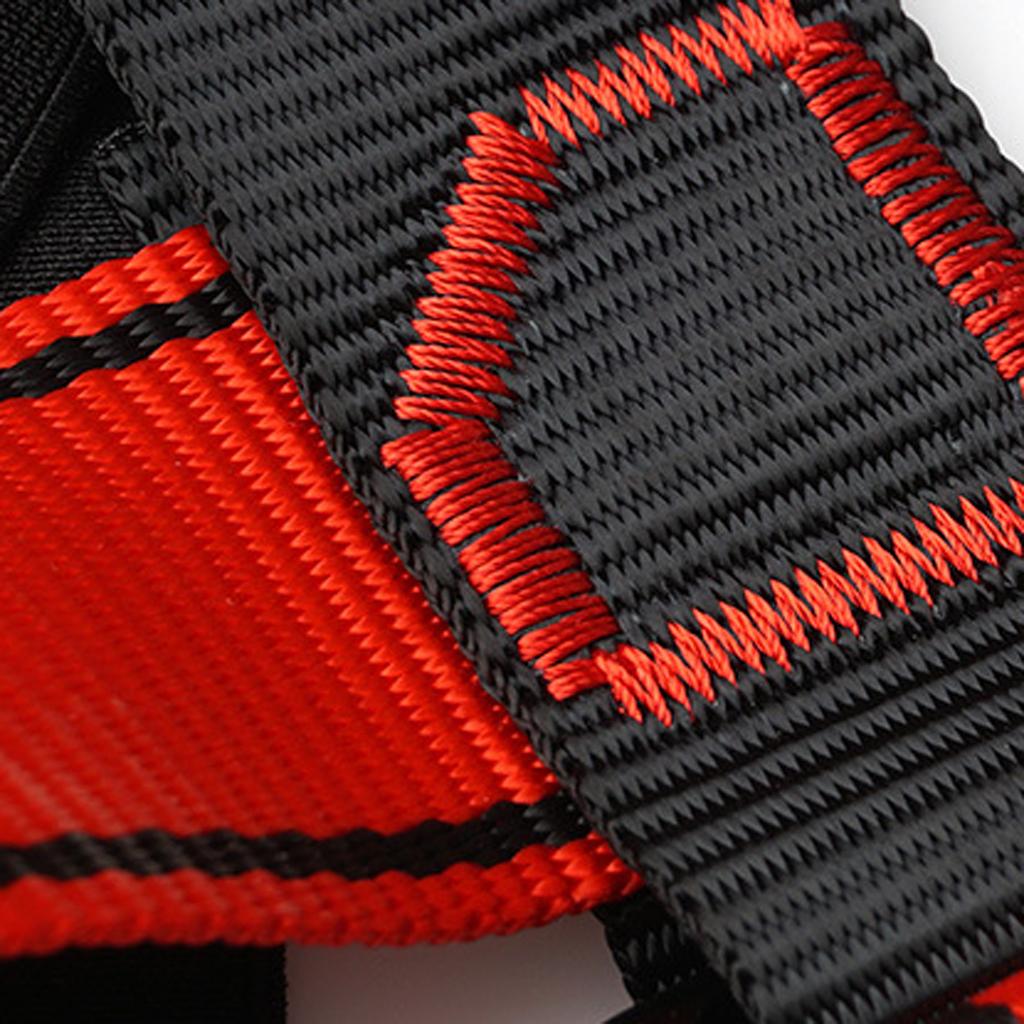 2xClimbing Harness Safety Belt Tree Climbing Rappelling Equip Black Red Gray