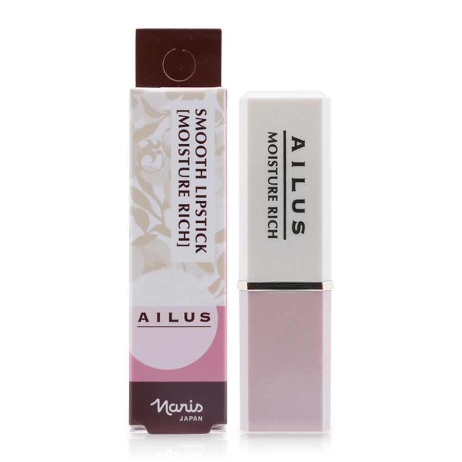 Son thỏi mềm môi Naris Ailus Smooth Lipstick Moisture Rich Nhật Bản 3.7g + Móc khóa