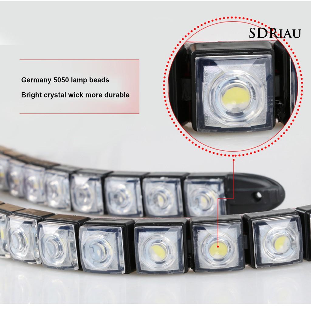 Set 2 Dải Đèn Led Sương Mù 12v Cho Xe Hơi Có Thể Uốn Cong Tiện Dụng