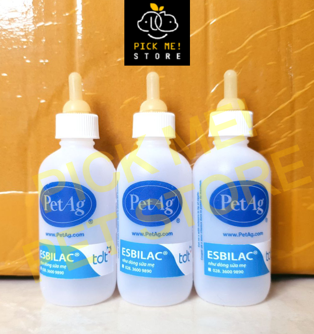 Bình Sữa PetAg Đơn 1 Núm cho Chó Mèo, Chuột, Chồn, Thỏ, Sóc 60ml