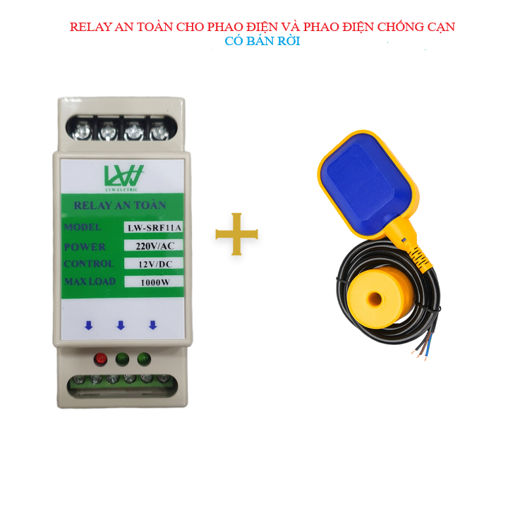 Relay, Role an toàn cho phao điện, chống giật và phao điện chống cạn có bán rời