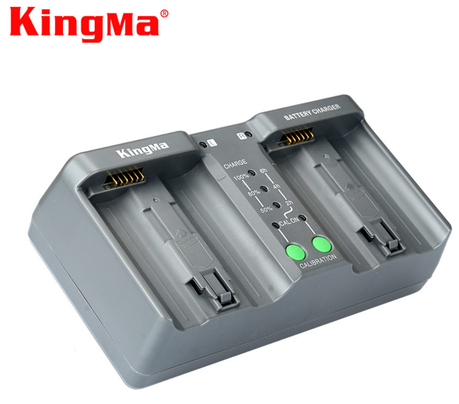 Sạc đôi Kingma MH-26 dùng chung cho pin EN-EL18, LP-E4, LP-E19, Hàng chính hãng