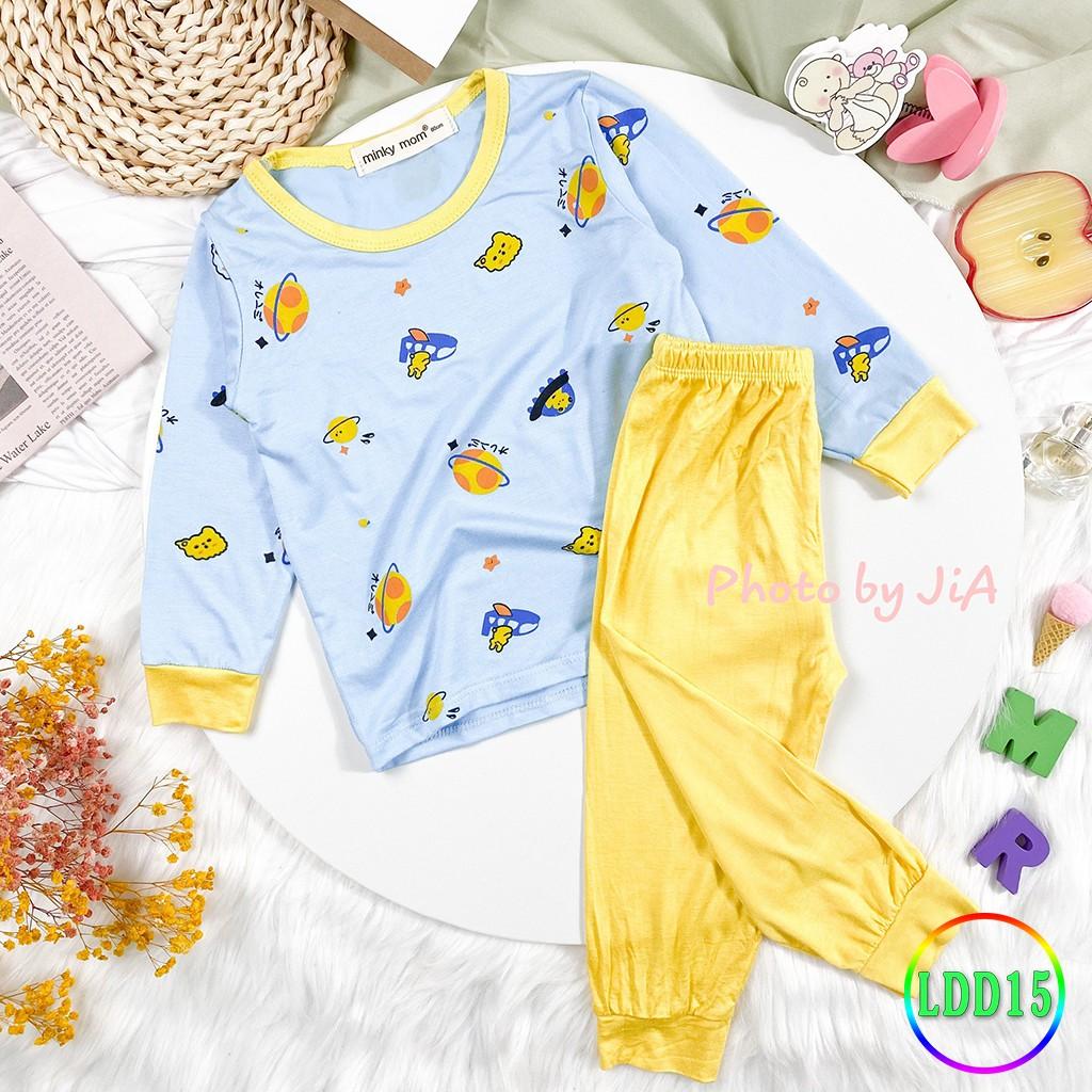 Bộ Dài Tay Cho Bé LDD15 Đồ Bộ Thun Lạnh Cao Cấp Mềm Mịn Thoáng Mát Dễ Chịu, Thoải Mái Cho Bé