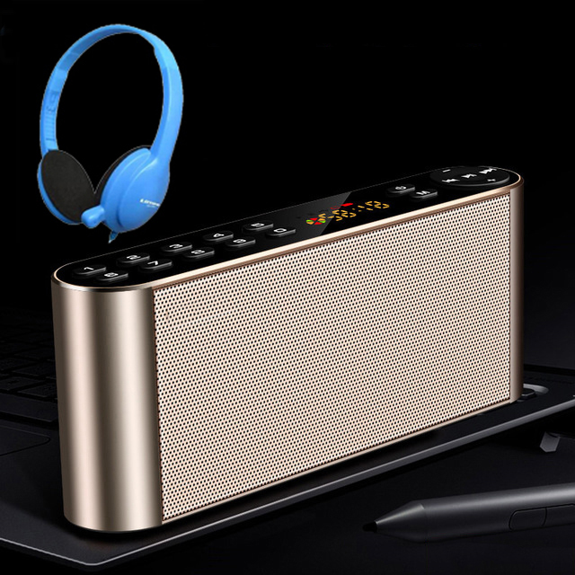 Loa Bluetooth Không Dây Q8, Kiêm Đài FM, Phím Bấm Cảm Ứng Siêu Nhạy + Tặng Tai Nghe Chụp Tai  Cao Cấp