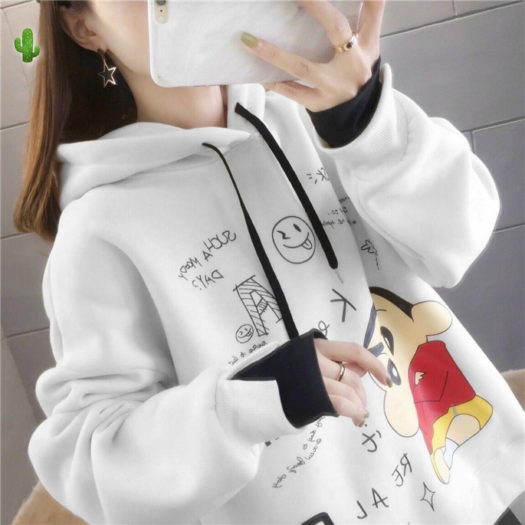 áo khoác hodie nữ form rộng unisex kee ngộ nghĩnh chất cao cấp ấm áp chiều thu PC9