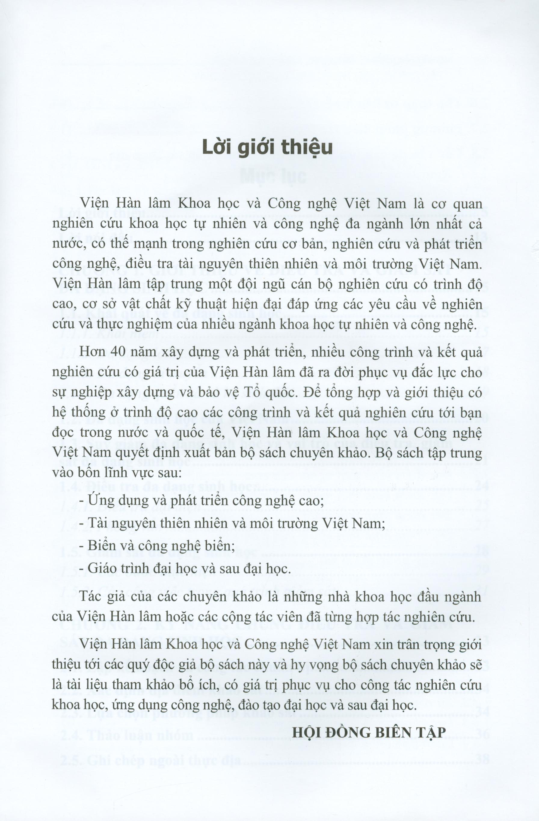 Giáo Trình Phương Pháp Điều Tra Và Giám Sát Đa Dạng Sinh Học Động Vật