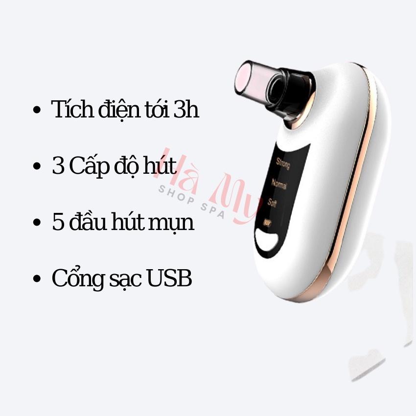 Máy Hút Mụn Cầm Tay Mini Tích Điện 3H Hút Mụn Đầu Đen Mun Cám Sợi Bã Nhờn Siêu Khỏe Siêu Sạch Cho Spa &amp;amp; cá Nhân