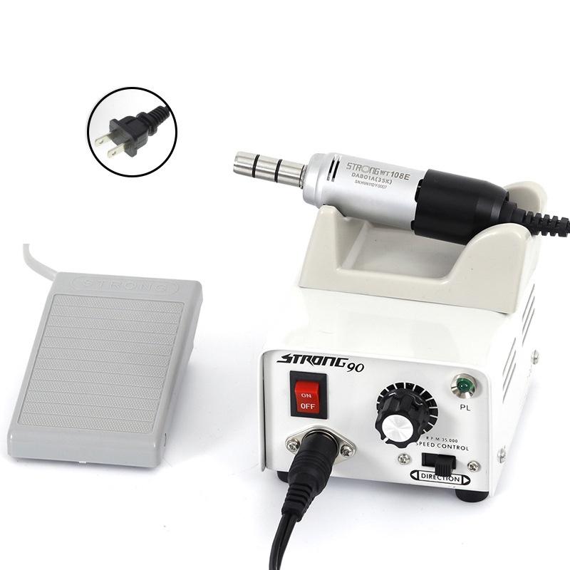 Shop sirminail bán máy mài strong 90 tay mài 108E dùng trong mài nail, nha khoa labo, kim hoàn mỹ nghệ, khắc