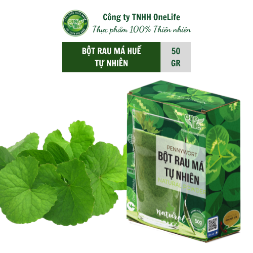 Bột Rau Má Huế Nguyên Chất OneLife (Hộp 50gr)