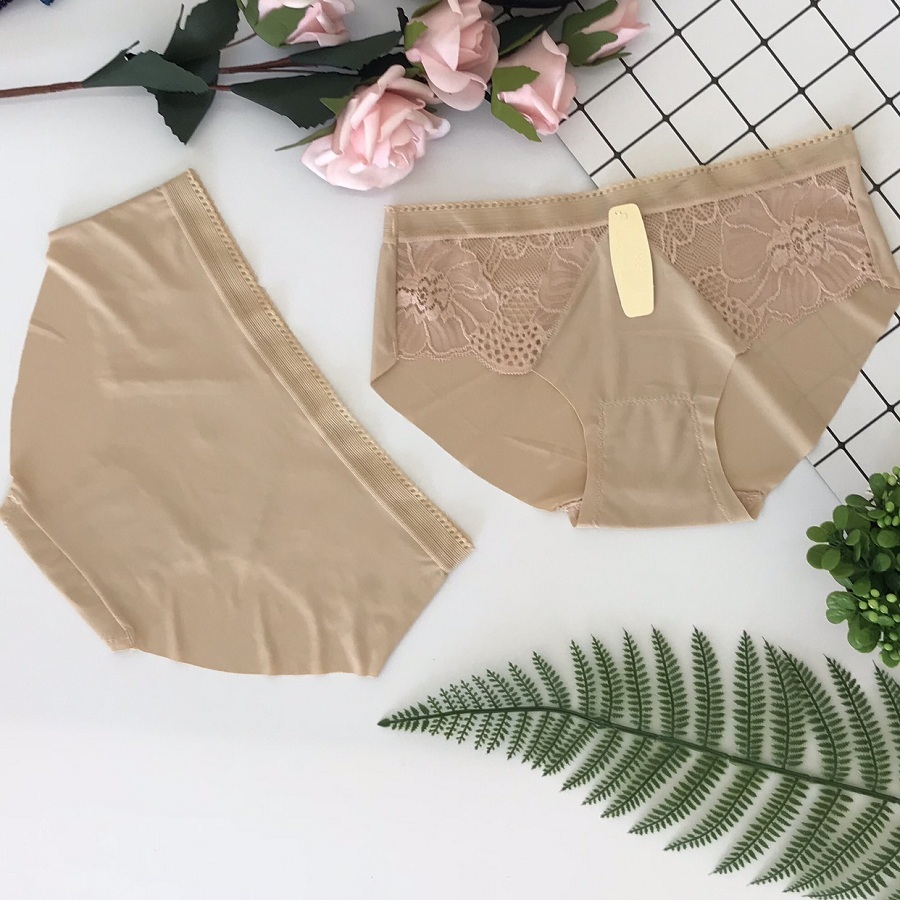 Combo 5 quần chip nữ, quần lót đúc su phối ren