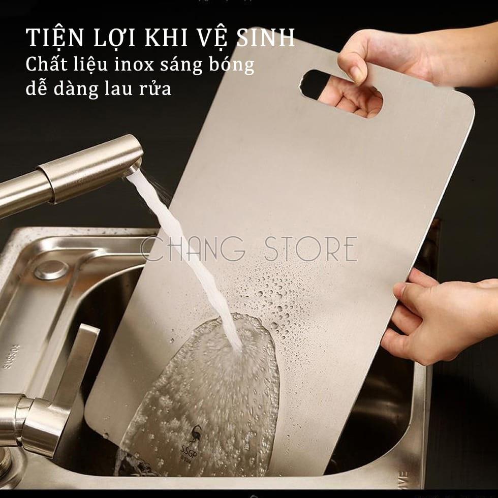 Thớt Inox 304 Kháng Khuẩn, Thớt Inox Cừờng Lực Chống Ẩm Mốc Không Xước Dăm