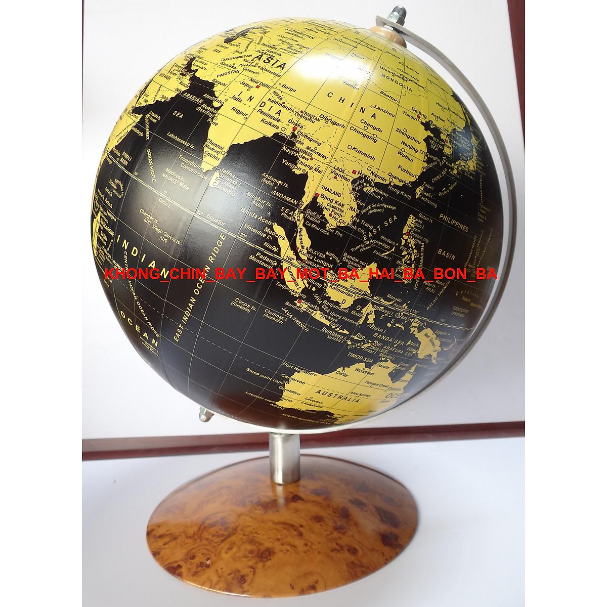 quả cầu phong thuỷ 33 TV - Giá đỡ inox, đế inox vân nu