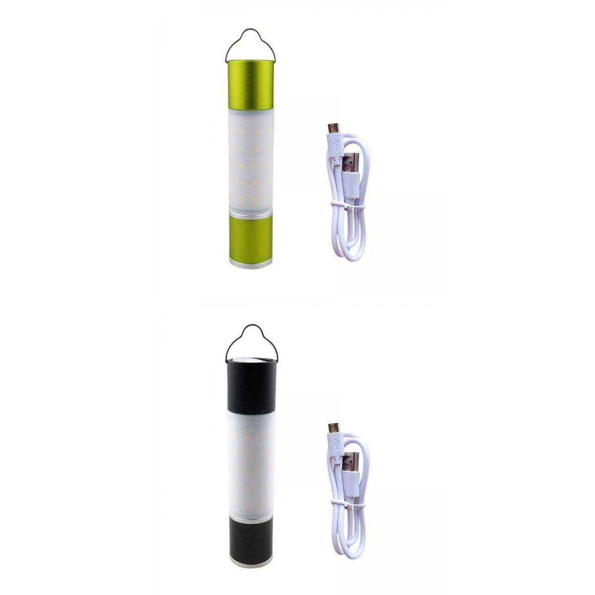 2Pcs Mini Flashlight USB Rechargeable for Camping Hiking