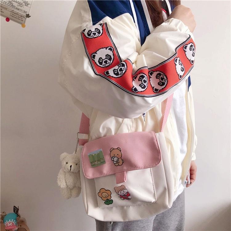 Canvas Bag Messenger Bag Small Bag Versatile Girl Shoulder Bag