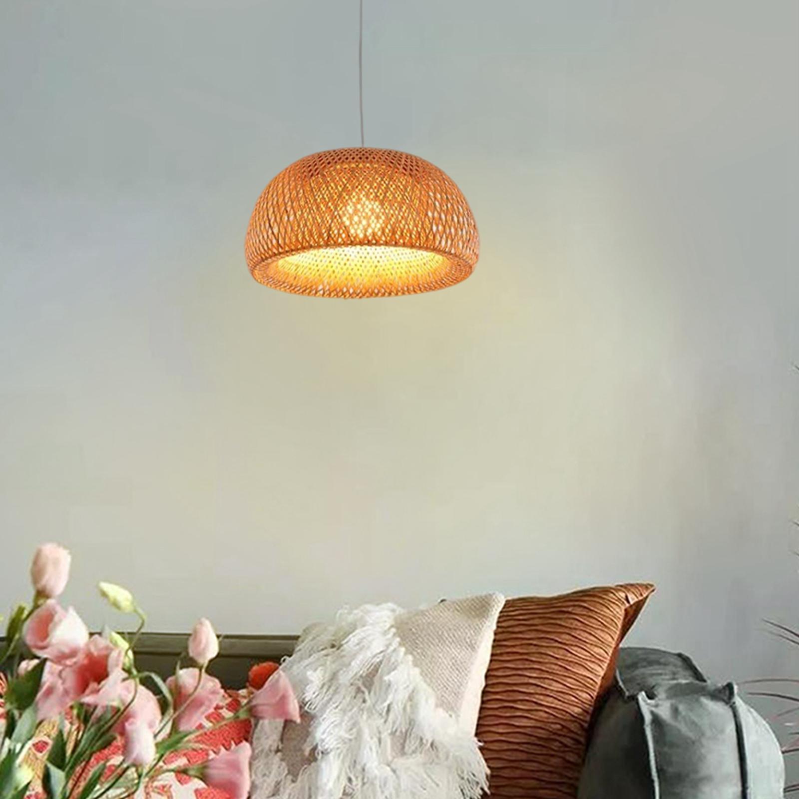 Bamboo Lamp Shade  Room Ceiling Pendant Chandelier Lampshade Decor