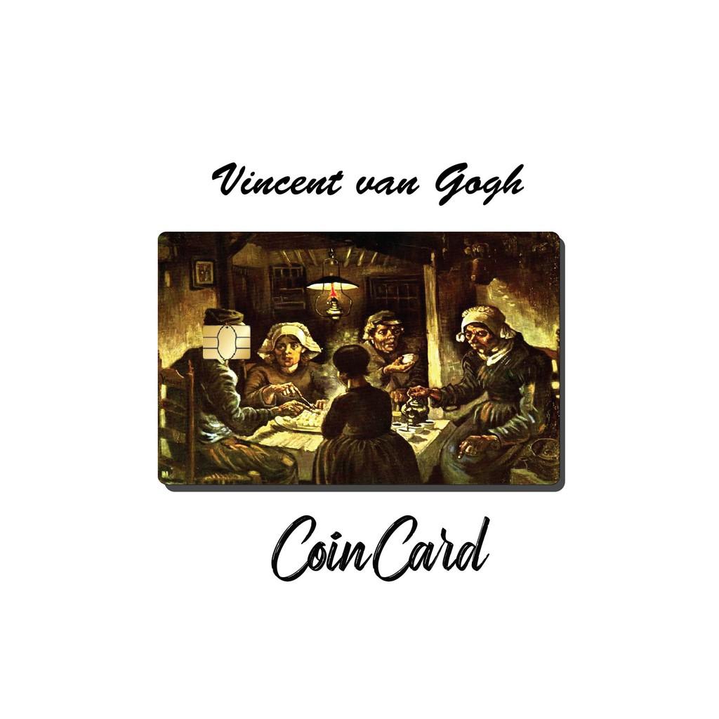 Sticker dán Thẻ ATM, Debit ,Thẻ Từ, Thẻ Chung Cư, decal dán thẻ, Bảo vệ thẻ hình TRANH Vincent van Gogh