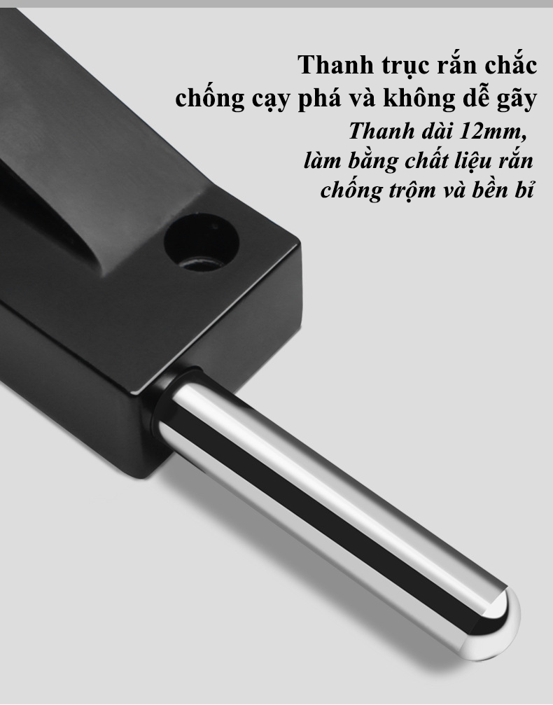 Chốt Khóa Cửa Âm Sàn KUNBE Chốt Núm Xoay Và Kèm Chìa Tích Hợp Lò Xo Bật