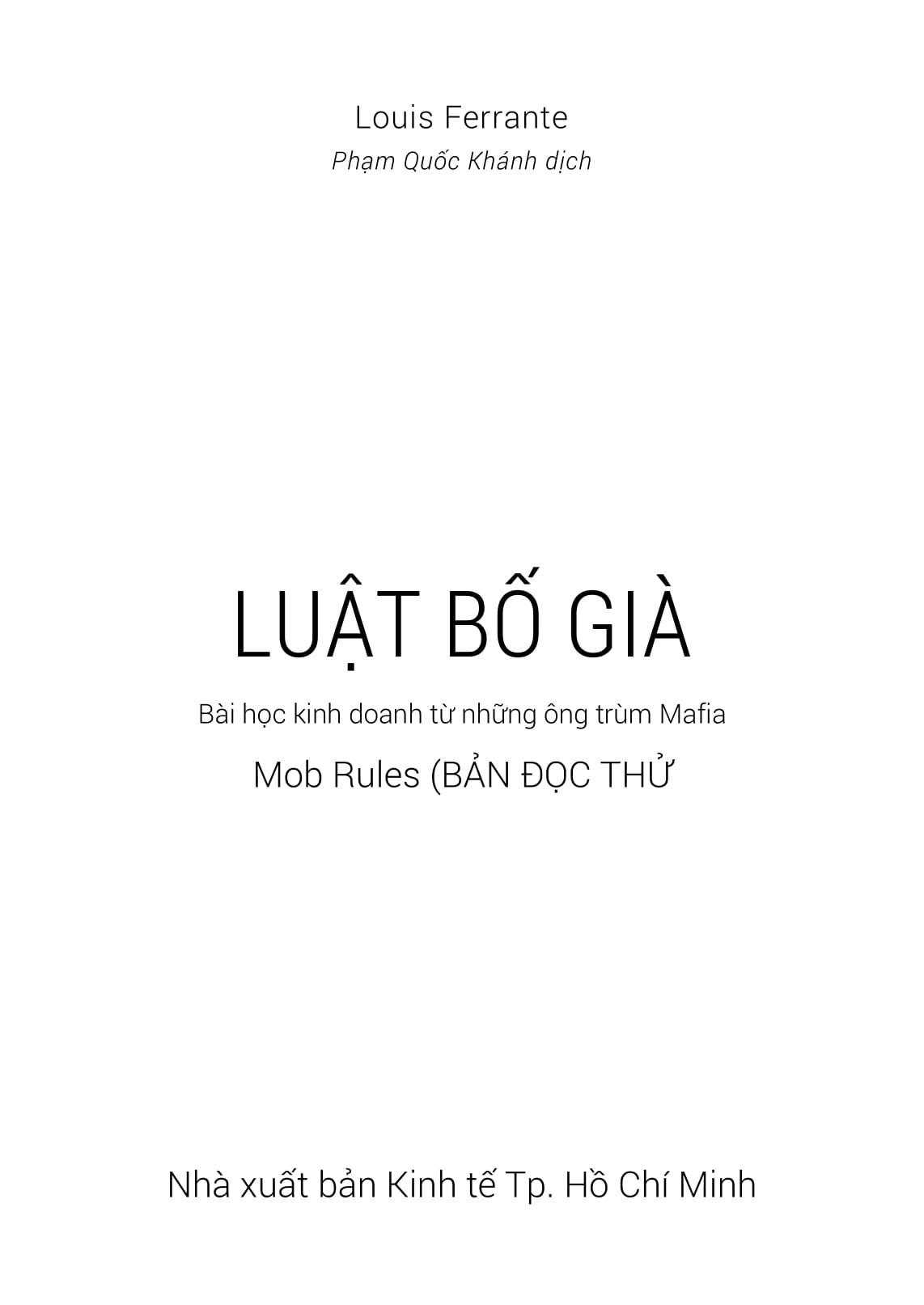 Luật Bố Già (Tái Bản 2022)