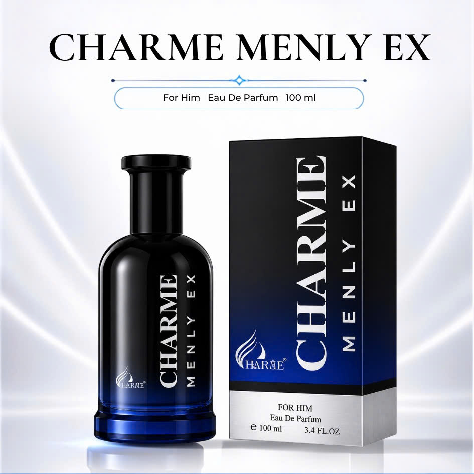 [HÀNG MỚI VỀ] Nước Hoa Nam Charme Menly Ex 100ml Chính Hãng – Phiên Bản Mới – Nam Tính, Mạnh Mẽ, Lưu Hương 7–12H