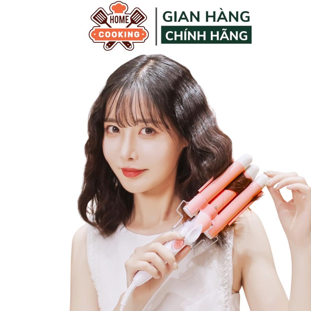 Máy uốn tóc xoăn sóng nước 5 trục,máy bấm tóc gợn sóng nước cao cấp đa năng,điều chỉnh được mức nhiệt, bảo hành 12 tháng
