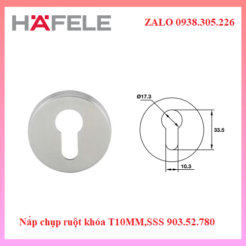 Nắp chụp ruột khoá 54x10x1.0mm 903.52.780