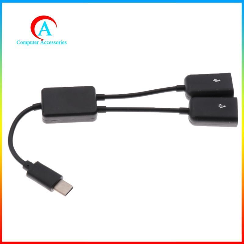 Đầu Chuyển Đổi 2 Trong 1 Từ Type C Sang Cổng Usb Kép Otg