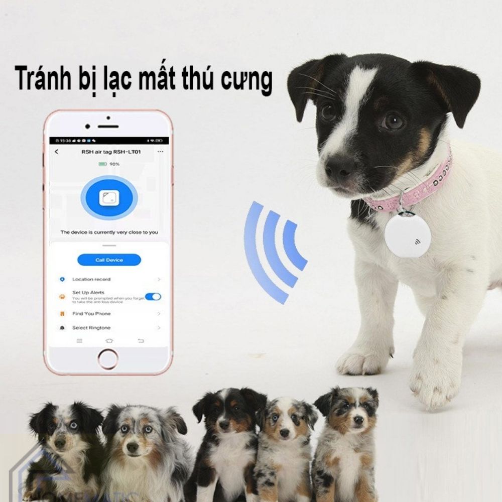 Thiết Bị Chống Thất Lạc Chó Mèo Trẻ Em Đồ Vật Túi Ví Mini Giấu Kín Tuya Thông Minh Không Dây