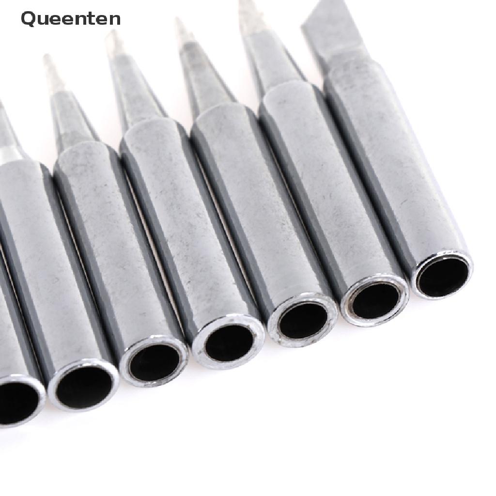 Queenten 10pcs constant-temperature common solder soldering iron tip for 900m 963 station QT