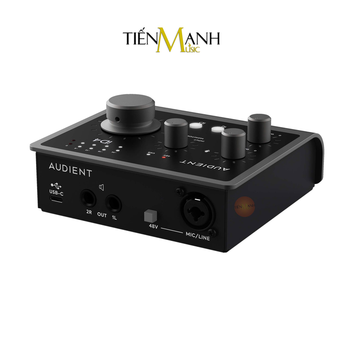 Soundcard Audient iD4 MK2 - Sound Card Bộ Thu Âm Thanh và Livestream MKII Audio Interface Hàng Chính Hãng - Kèm Móng Gẩy DreamMaker