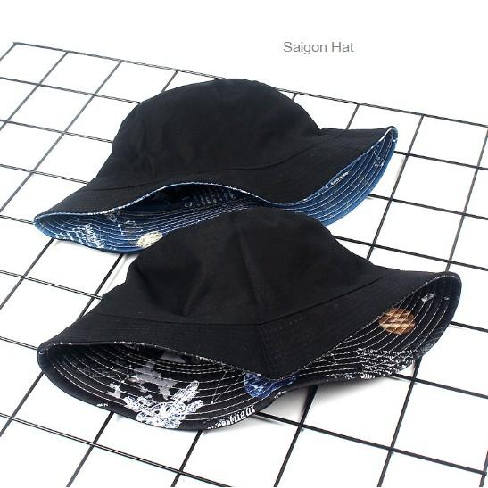 Mũ bucket nam vũ trụ nón bucket tai bèo nam 2 mặt thời trang phong cách SAIGON HAT