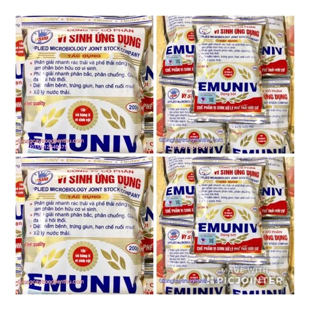 COMBO-10 GÓI CHẾ PHẨM VI SINH XỬ LÝ PHẾ THẢI HỮU CƠ EMUNIV