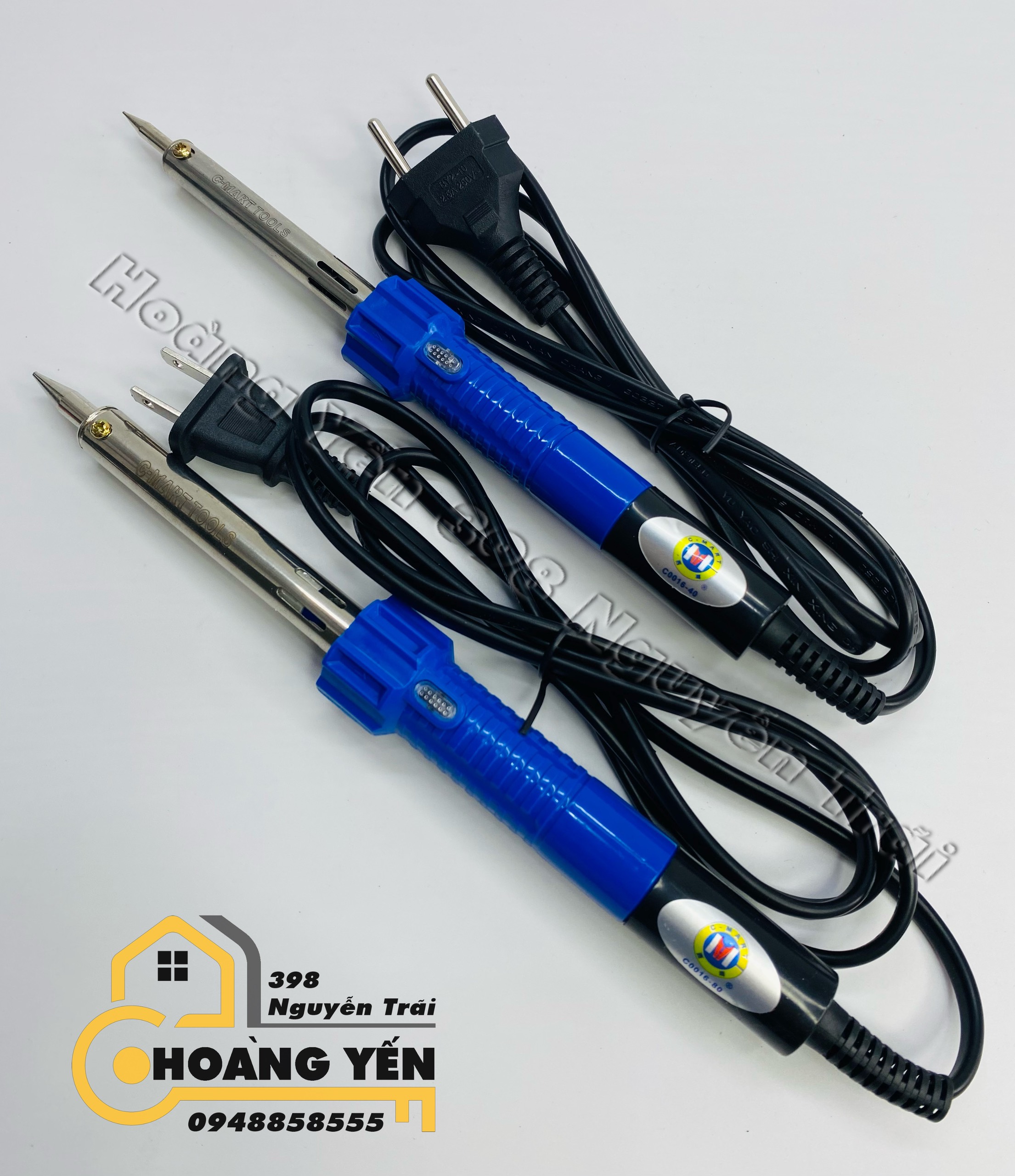 Mỏ hàn mũi nhọn có đèn báo nguồn 40-80W C-Mart C0016 mỏ hàn dùng điện 220V mỏ hàn chì