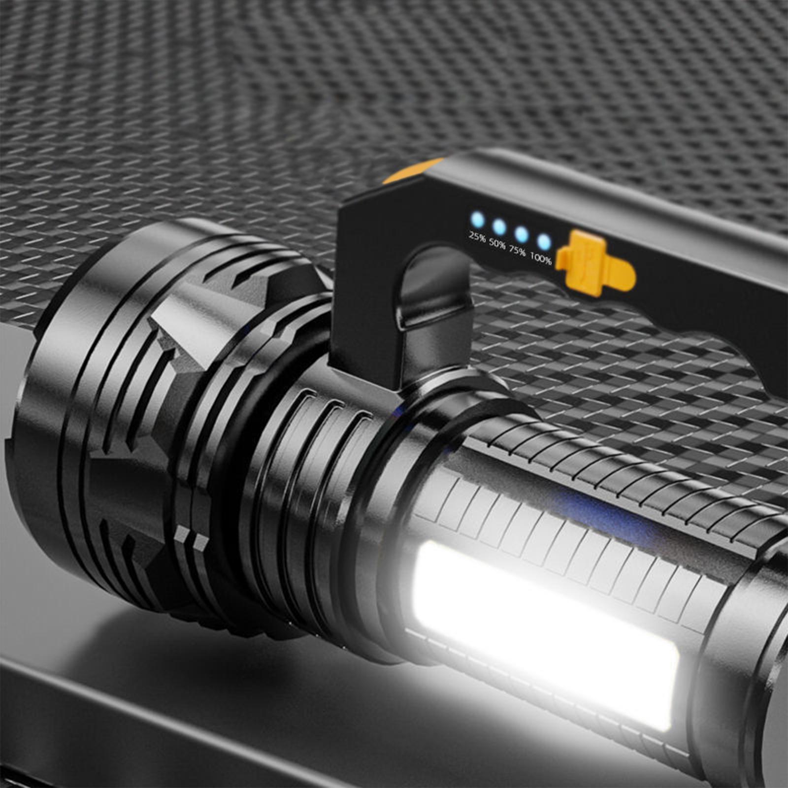 LED Flashlight  Camping  Lamp Searchlight USB Rechargeable