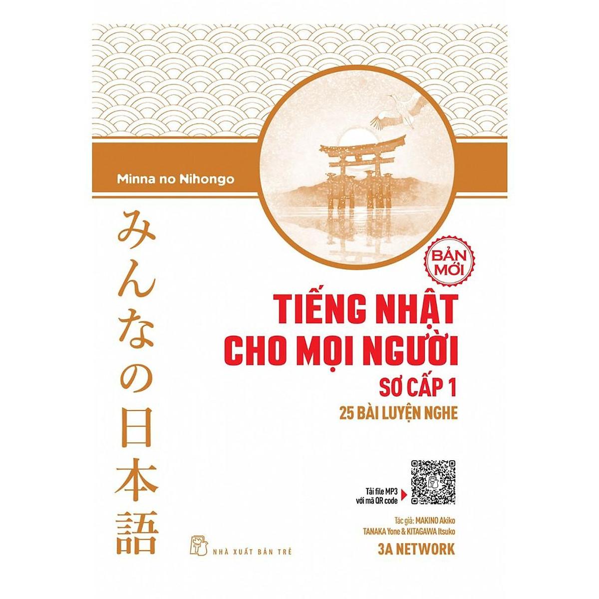Sách-Tiếng Nhật Cho Mọi Người Sơ Cấp 1 (25 Bài luyện nghe) (NXB Trẻ)