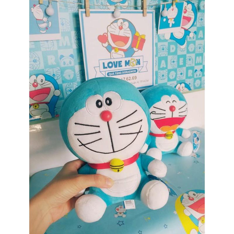 GẤU BÔNG MON DORAEMON 23CM LÔNG NHUNG MỀM MỊN, Quà tặng handmade - lưu niệm