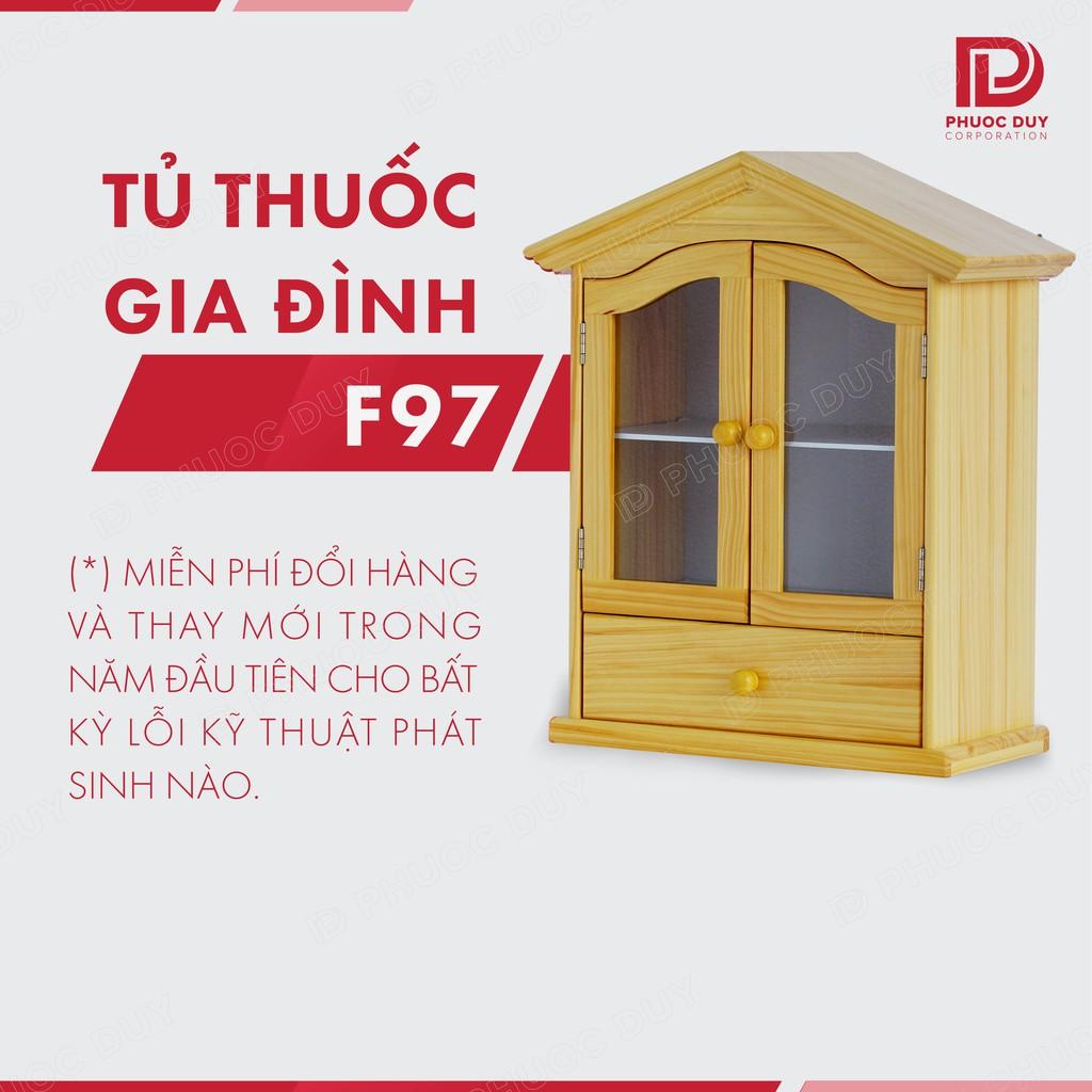 Tủ thuốc - Tủ y tế gia đình gỗ tự nhiên F97