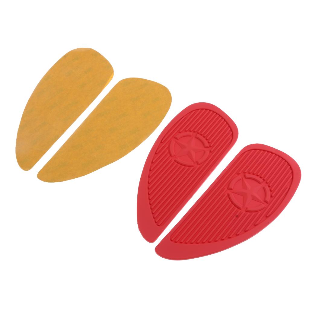 2pcs Motorcycle Tank Pad Traction Side Fuel Grip Decal Protector for Honda