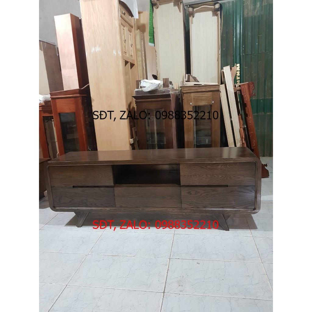 Kệ tivi gỗ Sồi Nga kiểu Hàn Quốctừ 1m8 đến 2m2