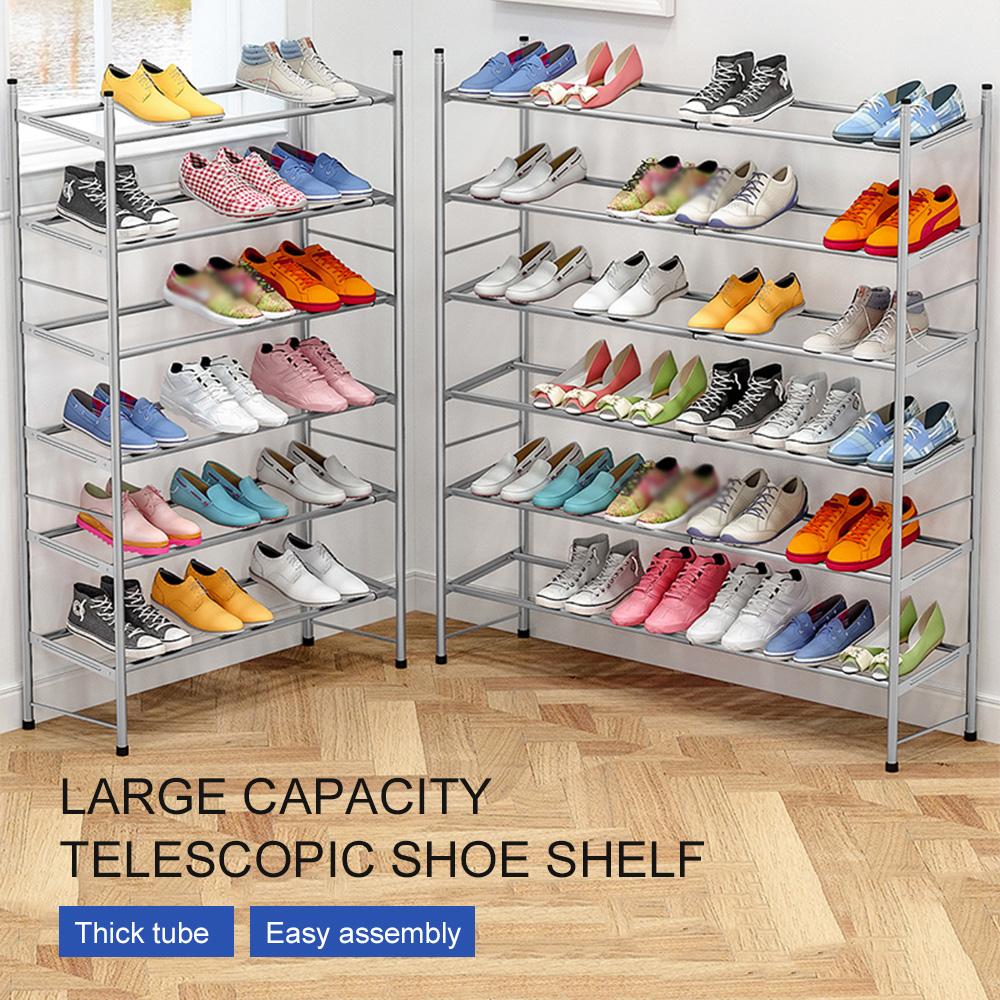 Giá để giày bằng kim loại 6 tầng