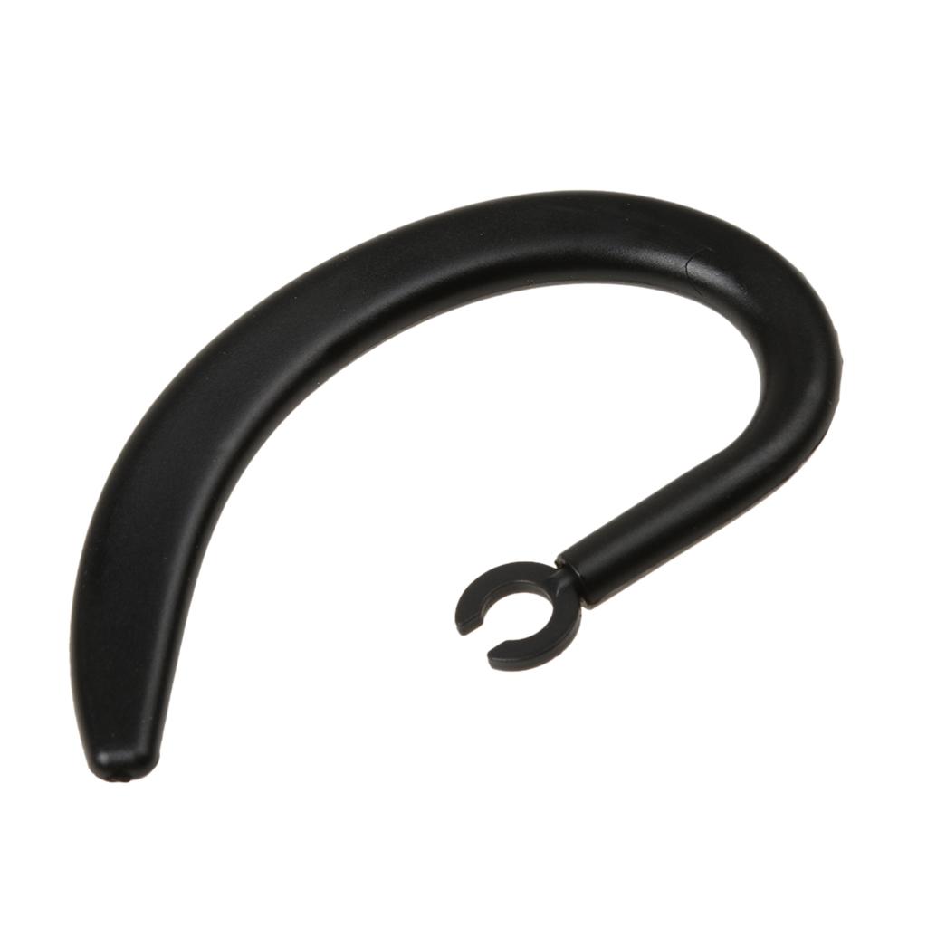 6 Pieces Replacement Earhook Bluetooth Headset Earpiece Ear Hook Clip Black