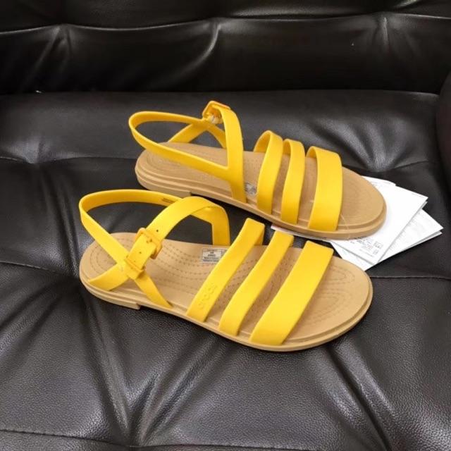 Sandal nữ - Sandal nhựa mềm sắc màu cho nữ