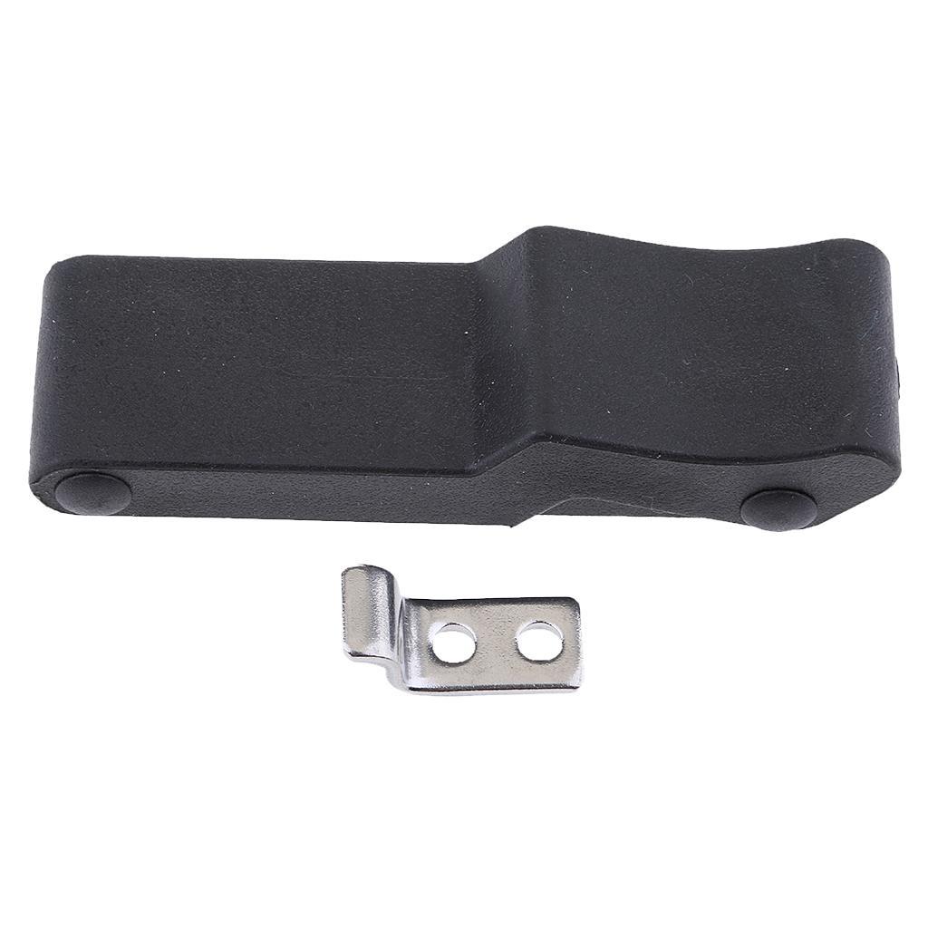 2 Pieces 4'' Flexible Draw Latch Soft Black Rubber Replace Southco C7-10