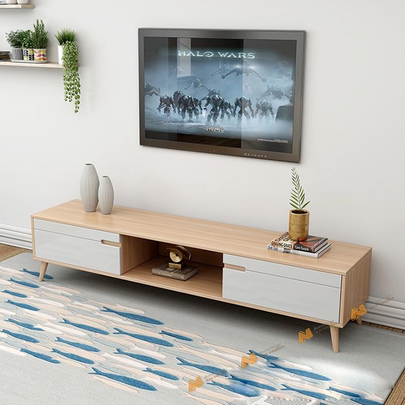 Made in VN Kệ để tivi phòng khách bằng gỗ mdf 17mm công ty Mộc Phát độ bền trên 30 năm A057