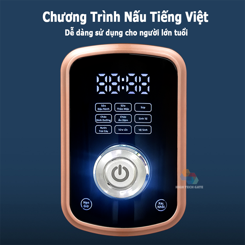 Máy Làm Sữa Hạt Đa Năng CB9250 Công Nghệ Giảm Ồn Cách Âm, Hút Chân Không, Hẹn Giờ Thông Minh, Xay Nấu 4D Mịn, Chống Dính Chống Khê, Tự Vệ Sinh, Hàng Chính Hãng