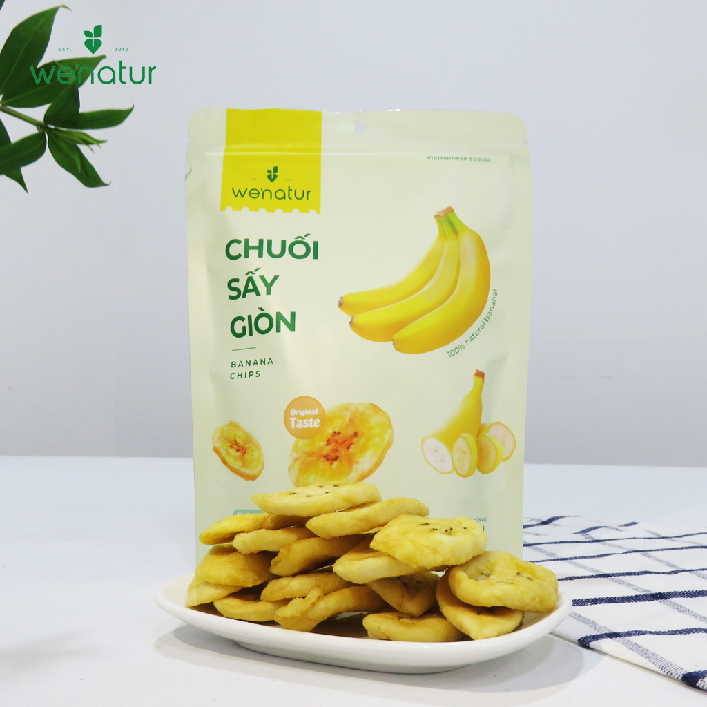 Combo 3 Gói Trái Cây Sấy Giòn we'natur 100g