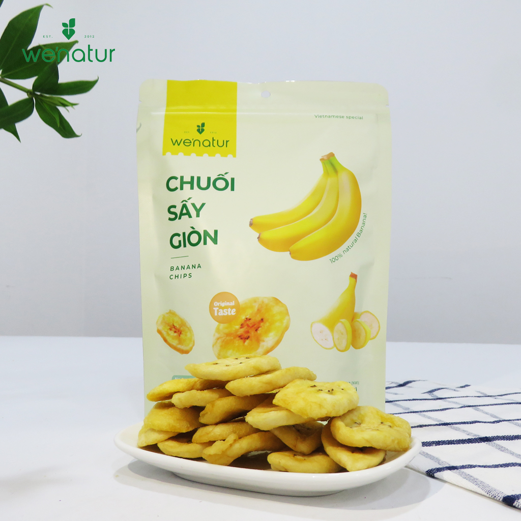 [Trái Cây Sấy] Combo 3 Gói Trái Cây Sấy Giòn we'natur 100g