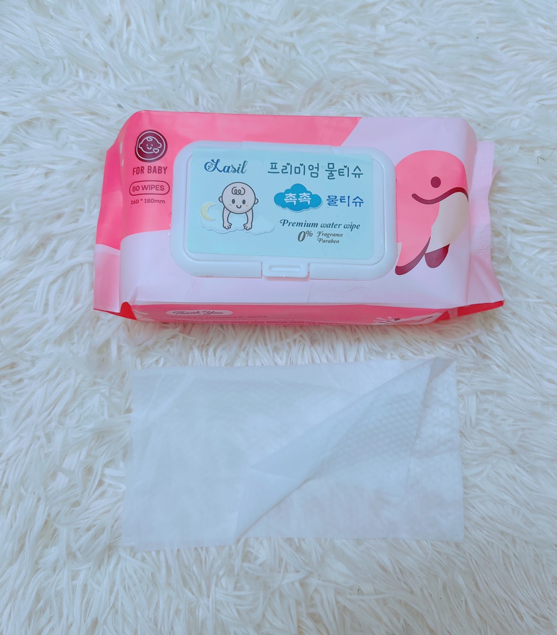 Khăn ướt cao cấp không mùi 80M