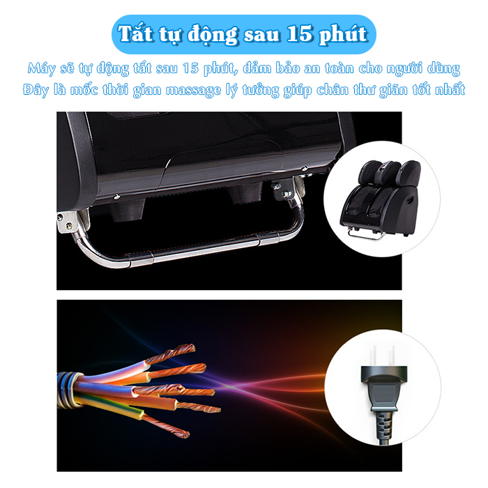Máy massage bàn chân, bắp chân và đùi Nikio NK-289