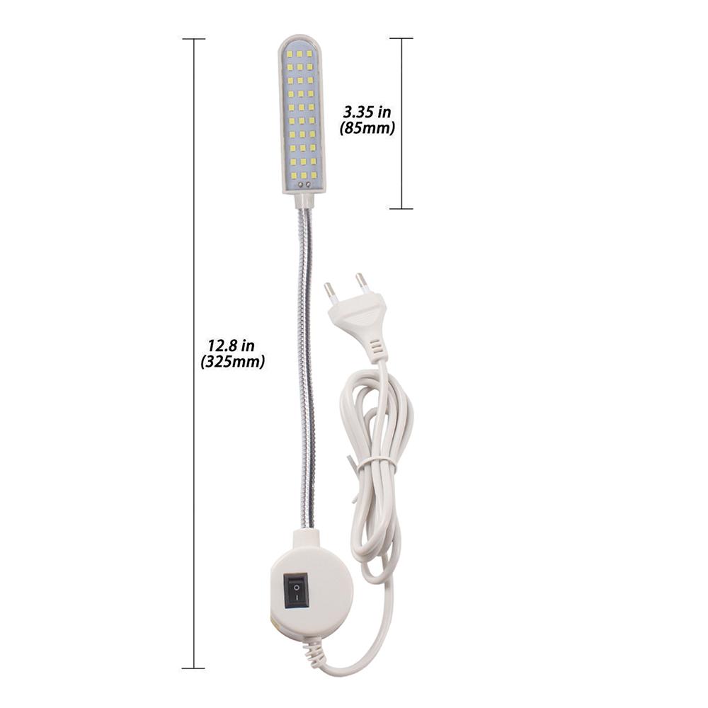 SMD2835 30 Đèn máy may đèn LED Đèn công việc linh hoạt đa chức năng với nam châm đèn công nghiệp cho máy tiện, máy khoan